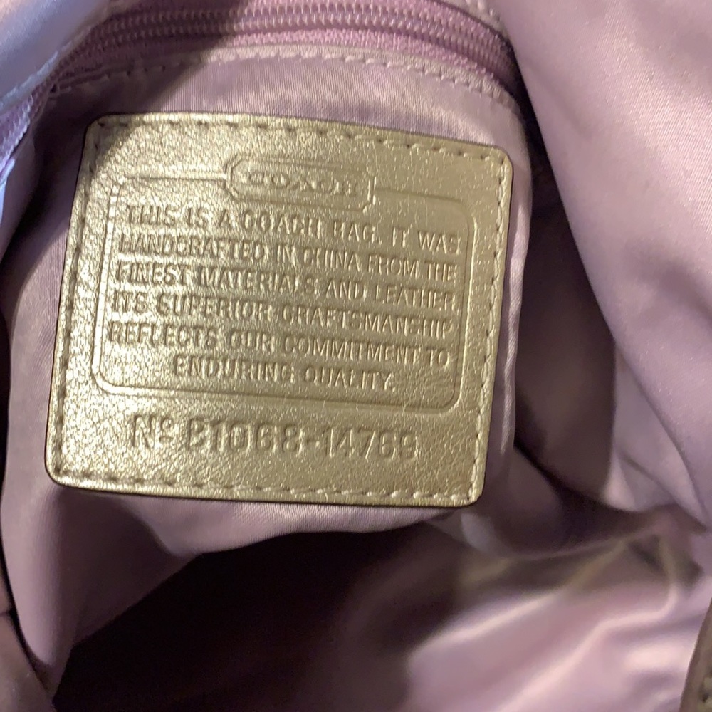 Large size Coach gold bag - Picture 3 of 6